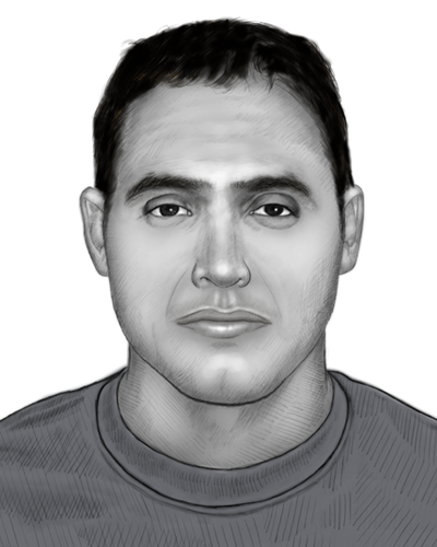 Forensic sketch of suspect